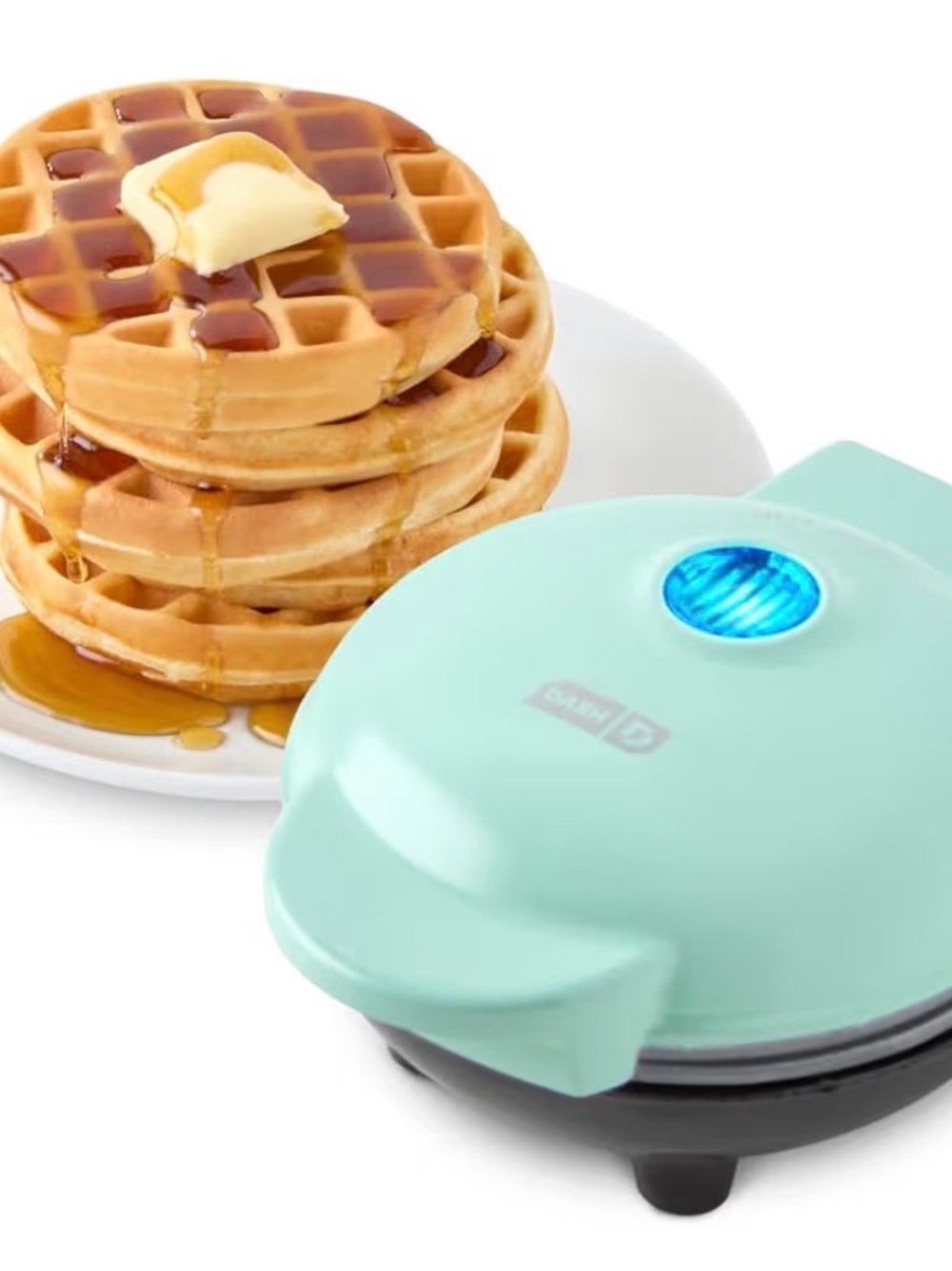 Dash Mini Waffle Maker in Mint Green - Compact Breakfast Maker